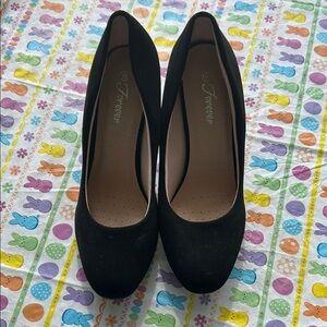 Brand new Forever 21 Black Suede Heels